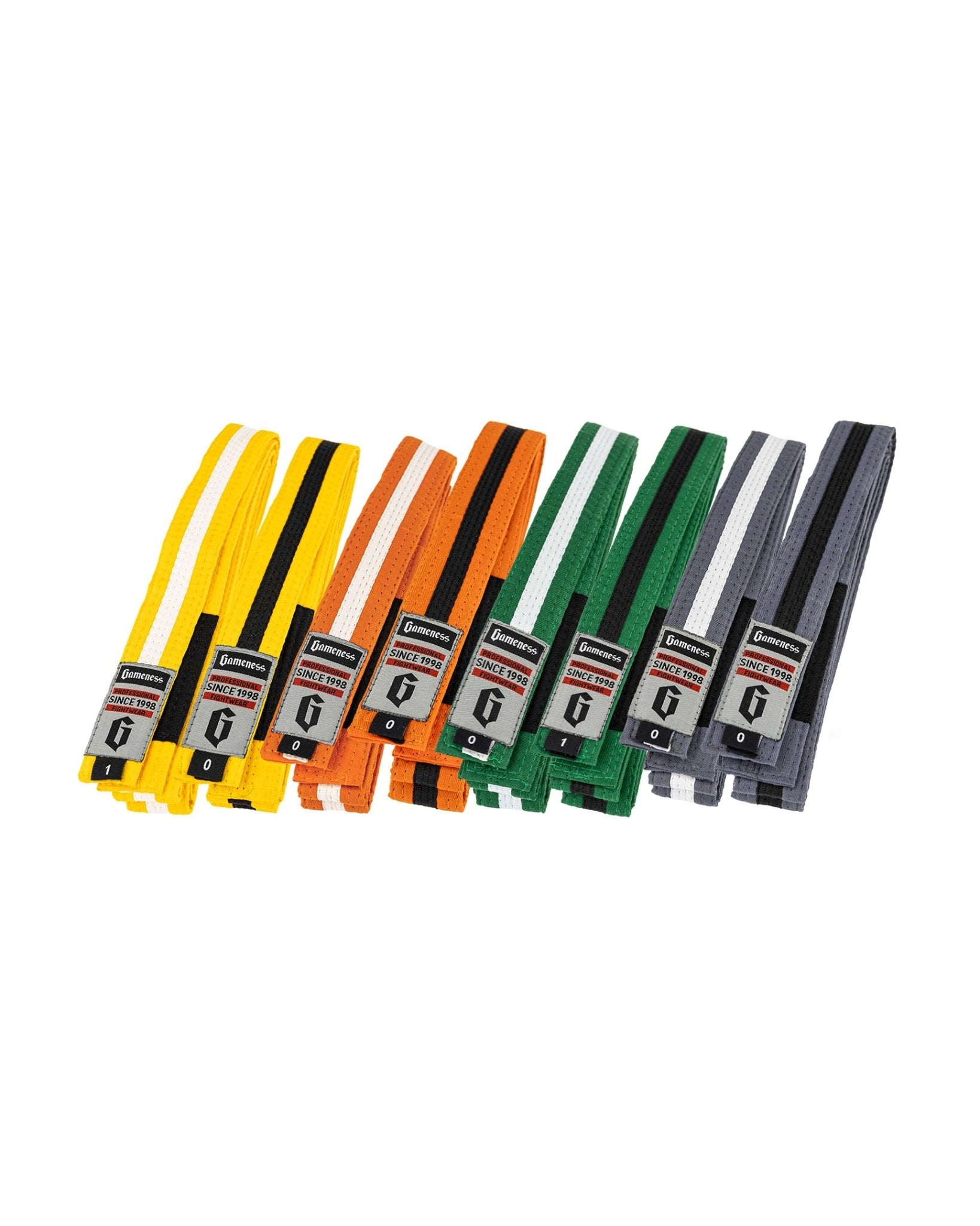 Gameness Youth Ultra-Light Striped Competition Belt gameness-youth-ultra-light-striped-competition-belt-8570430